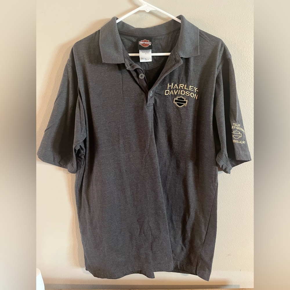 Harley Davidson Polo Gray Statesville, SC size large